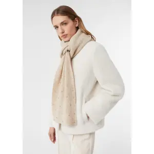 Soft Scarf Adorned with Gemstones Women COMMA image-3