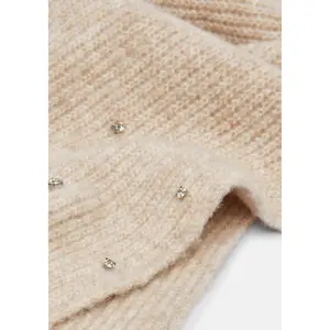 Soft Scarf Adorned with Gemstones Women COMMA image-6