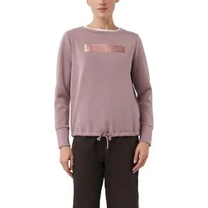 Modern Lace-Up Sweatshirt with Artistic Print Women COMMA image-2