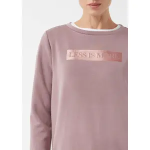 Modern Lace-Up Sweatshirt with Artistic Print Women COMMA image-3