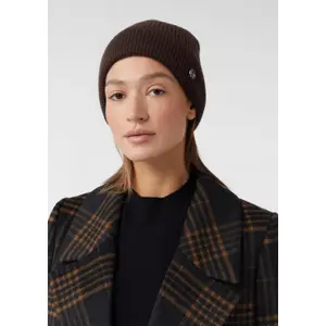 Knitted Beanie with Tag Women's COMMA image-5