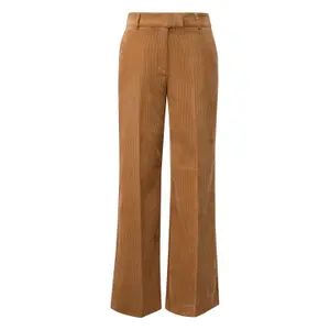 Women's corduroy wide leg Trousers COMMA image-0