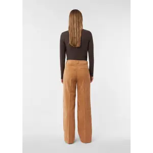 Women's corduroy wide leg Trousers COMMA image-4