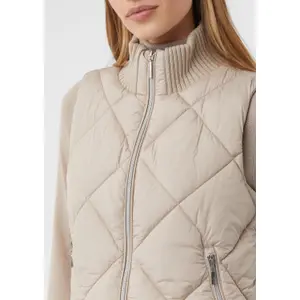 Women's Sleeveless High Collar Jacket COMMA image-3