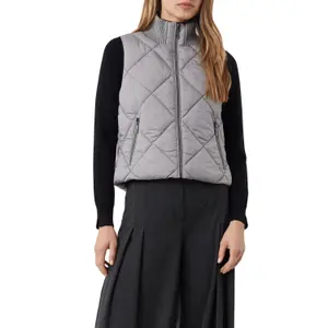 Women's Sleeveless High Collar Jacket COMMA image-2