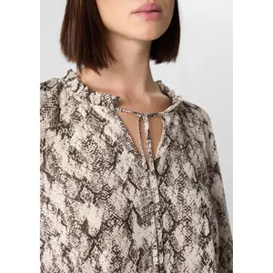 Romantic Ruffle Raglan Sleeve Chiffon Blouse Women COMMA image-3