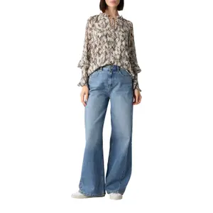 Romantic Ruffle Raglan Sleeve Chiffon Blouse Women COMMA image-6