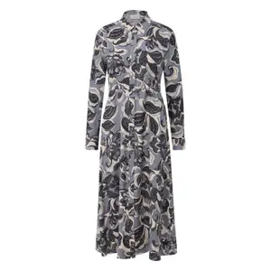 Shirt Dress with Button Placket and Adjustable Width for Women COMMA image-0