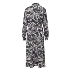 Shirt Dress with Button Placket and Adjustable Width for Women COMMA image-1