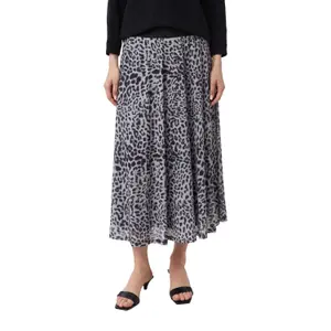 Printed Knit Skirt Women's COMMA Midi image-2