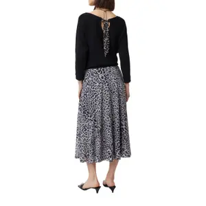 Printed Knit Skirt Women's COMMA Midi image-5