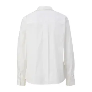 Women's Stretch Cotton Poplin Shirt with Collar COMMA image-1