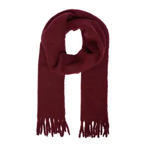 Soft Blended Wool Large Scarf with Fringes Women COMMA image-1