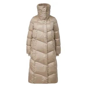 Doudoune long en duvet et plumes aspect scintillant coupe en H femme COMMA
