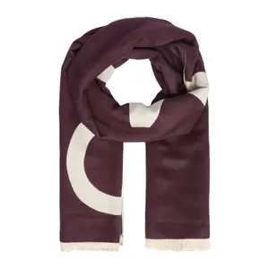 Reversible Viscose Blend Scarf for Women COMMA image-0