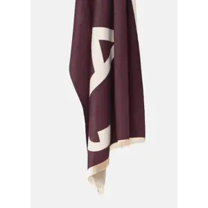 Reversible Viscose Blend Scarf for Women COMMA image-4