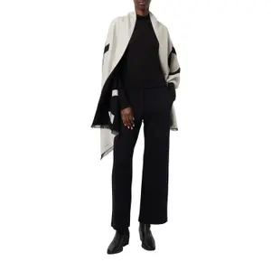 Reversible Viscose Blend Scarf for Women COMMA image-4