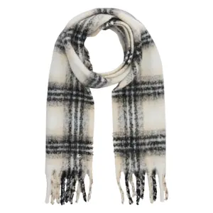 Fringed Check Scarf Women COMMA image-0