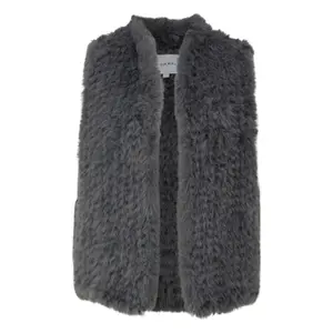 Women's Knitted Faux Fur Gilet COMMA image-0