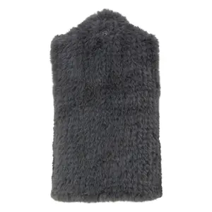 Women's Knitted Faux Fur Gilet COMMA image-1