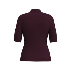 Fitted Knit Crop Top for Women COMMA image-1