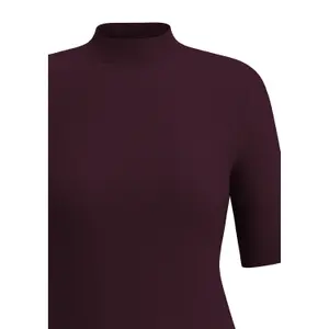Fitted Knit Crop Top for Women COMMA image-4