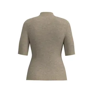 Fitted Knit Crop Top for Women COMMA image-1