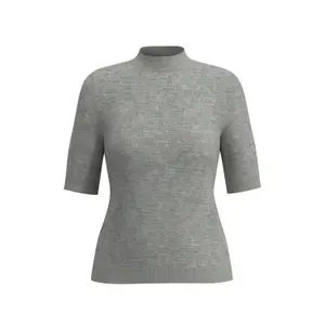 Fitted Knit Crop Top for Women COMMA image-0