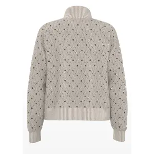 Women's Open Structure Sequin and Lurex Cardigan COMMA image-1