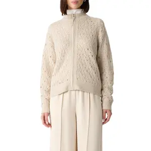 Women's Open Structure Sequin and Lurex Cardigan COMMA image-2