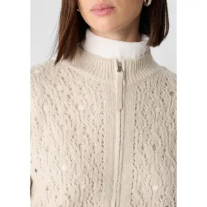 Women's Open Structure Sequin and Lurex Cardigan COMMA image-3