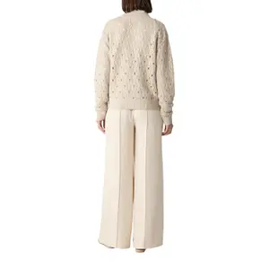 Women's Open Structure Sequin and Lurex Cardigan COMMA image-5