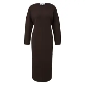 Mid-Length Ribbed Knit Dress Women COMMA image-0