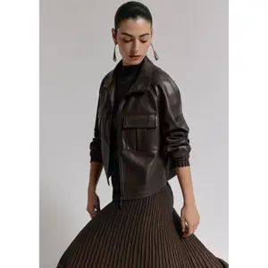 Veste courte d'intérieur en similicuir femme COMMA image-2