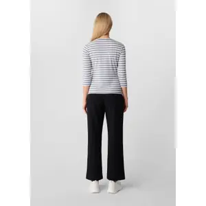 Women’s Slim Fit 3/4 Sleeve Striped T-Shirt COMMA image-4