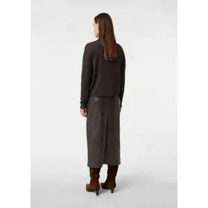 Women's leather skirt COMMA Midi image-4