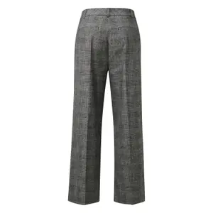 Check Print Culotte Trousers for Women COMMA image-1
