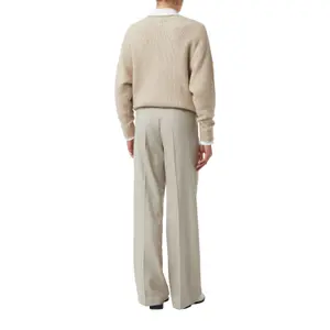 Marlène Style Striped Tennis Trousers with Shaped Waistband for Women COMMA image-5