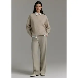 Marlène Style Striped Tennis Trousers with Shaped Waistband for Women COMMA image-6