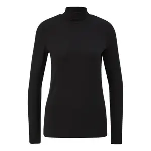 Women's Long Sleeve Lyocell T-Shirt with High Collar COMMA image-0