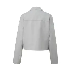 Women's Shirt Collar Jacket with Button Placket COMMA image-1