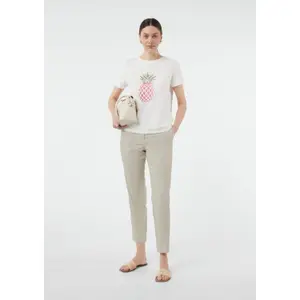 Women's Glitter Print T-Shirt COMMA image-6