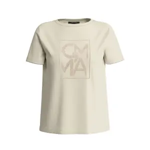 Women's Glitter Print T-Shirt COMMA image-0