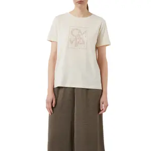 Women's Glitter Print T-Shirt COMMA image-1