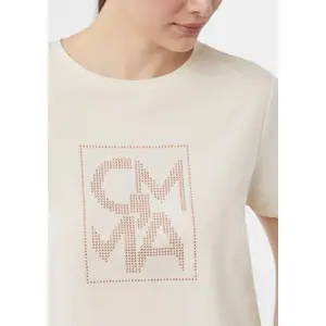 Women's Glitter Print T-Shirt COMMA image-2