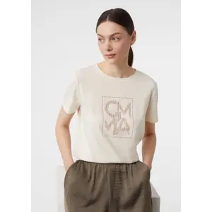 Women's Glitter Print T-Shirt COMMA image-6
