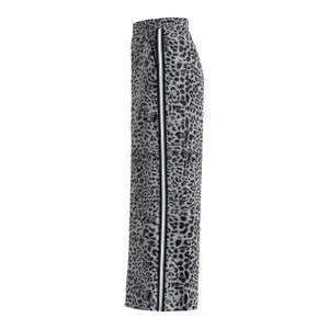 Women’s Leopard Print Palazzo Trousers with Side Stripes COMMA image-6