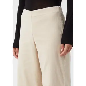 Wide Leg Corduroy Casual Fit Trousers Women COMMA image-3