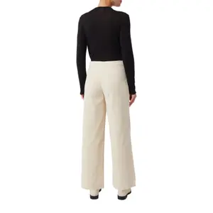 Wide Leg Corduroy Casual Fit Trousers Women COMMA image-5