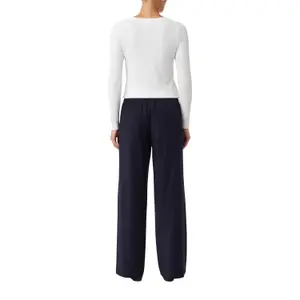 Women's Elastic Waist Marlène Style Trousers with Italian Pockets COMMA image-5